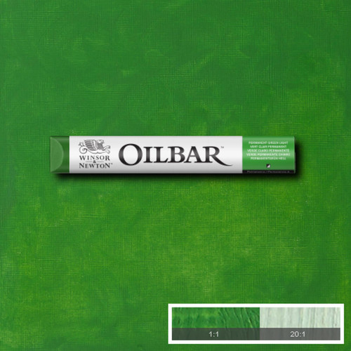 W&N OIL PAINT STICK 50 ML - PERMANENT LIGHT GREEN
