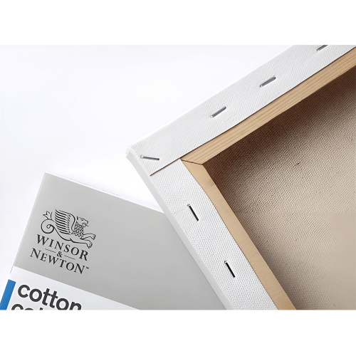 W&N 50/40 PRIMED CANVAS WITH STRETCHER FRAME 350 G/M²