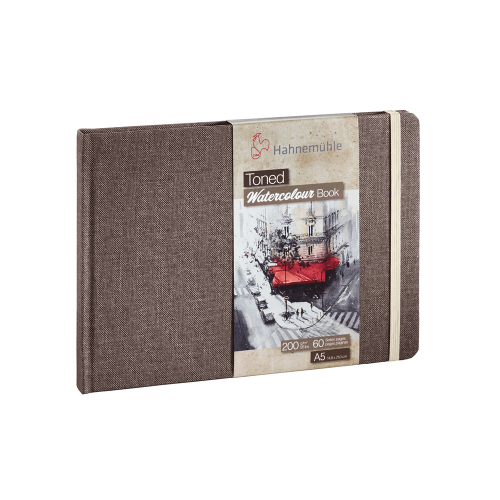 HAHNEMUHLE TONED WATERCOLOUR BOOK БЕЖОВ 200ГР, A5, 60 СТР.