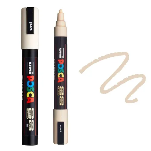 POSCA АКРИЛЕН МАРКЕР PC-5M, 1.8-2.5 MM - IVORY