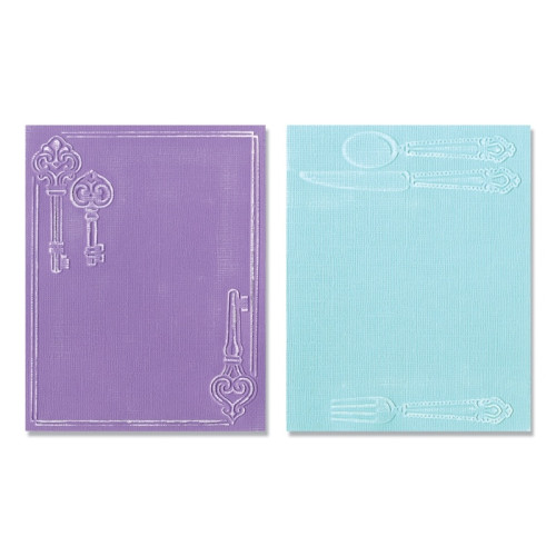 SIZZIX ПАПКИ ЗА РЕЛЕФ - PLACE SETTING & KEYS SET