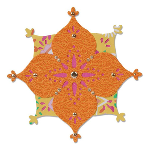 SIZZIX SIZZLITS ЩАНЦИ ЗА ИЗРЯЗВАНЕ - FLOWER ARABESQUE