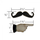 SIZZIX MAGNETIC ЩАНЦИ ЗА ИЗРЯЗВАНЕ - MINI MUSTACHE & FINGER