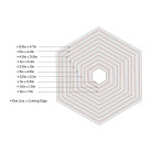 SIZZIX FRAMELITS ЩАНЦИ ЗА ИЗРЯЗВАНЕ - HEXAGONS