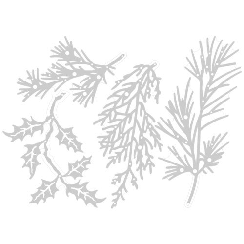 SIZZIX THINLITS ЩАНЦИ ЗА ИЗРЯЗВАНЕ - HOLIDAY GREENS