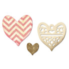 SIZZIX THINLITS ЩАНЦИ ЗА ИЗРЯЗВАНЕ - MEDALLION, HEART