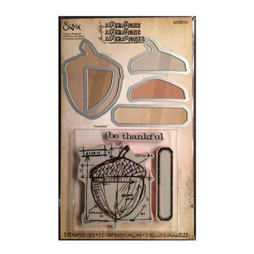 SIZZIX FRAMELITS ЩАНЦИ ЗА ИЗРЯЗВАНЕ - ACORN BLUEPRINT
