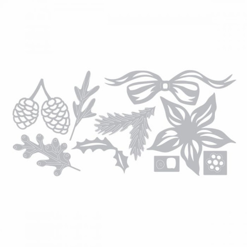 SIZZIX THINLITS ЩАНЦИ ЗА ИЗРЯЗВАНЕ - FESTIVE GREENS