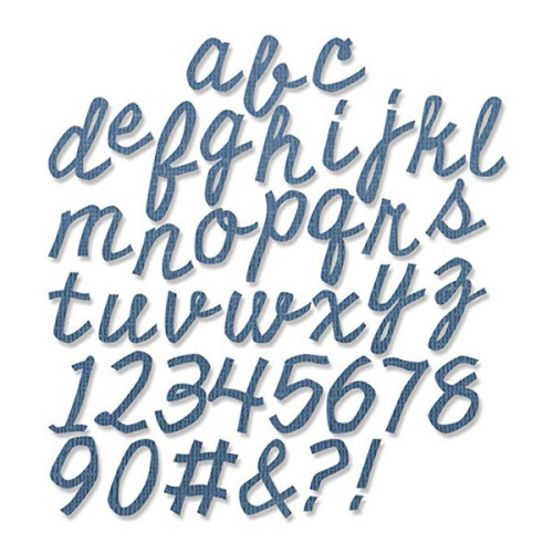 SIZZIX THINLITS ЩАНЦИ ЗА ИЗРЯЗВАНЕ - CUTOUT SCRIPT 3/4"