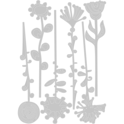 SIZZIX THINLITS ЩАНЦИ ЗА ИЗРЯЗВАНЕ - ARTSY STEMS
