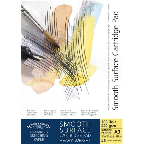 W&N SKETCHBOOK SMOOTH SURFACE A4, 25 SHEETS, 220 GSM - 6689634