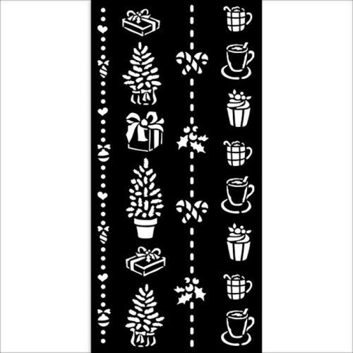 STAMPERIA MEDIA STENCIL - ШАБЛОН 12 Х 25 СМ - KSTDL70