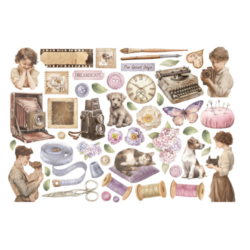 STAMPERIA QUIET DAYS EPHEMERA - DFLCT70