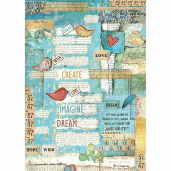 STAMPERIA DECOUPAGE RICE PAPER A4 - DFSA4333