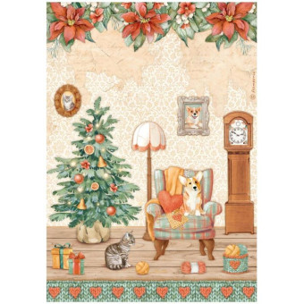 STAMPERIA CHRISTMAS ДЕКУПАЖНА ОРИЗОВА ХАРТИЯ А4 - DFSA4807