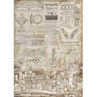 STAMPERIA DECOUPAGE RICE PAPER A3 - DFSA3079
