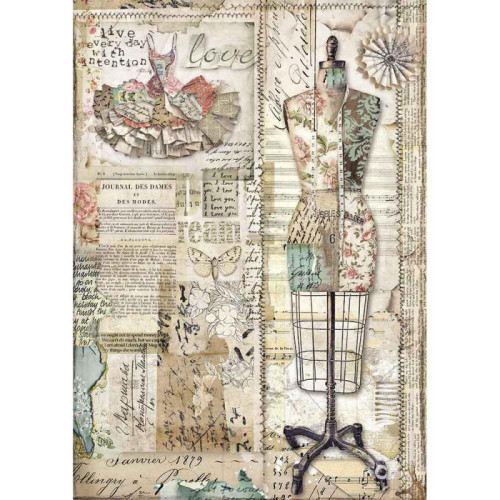 STAMPERIA DECOUPAGE RICE PAPER A4 - DFSA4442