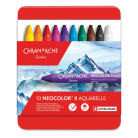 CARAN D'ACHE WATERCOLOR PASTELS NEOCOLOR II SET 10 COLORS