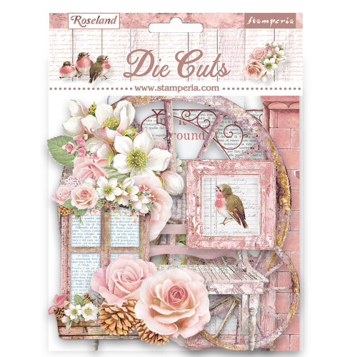 STAMPERIA ROSELAND DIE CUTS DFLDC80