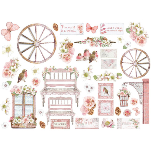 STAMPERIA ROSELAND DIE CUTS DFLDC80