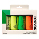 REEVES ACRYLIC PAINTS FLUORESCENT #1 - 4 COLORS X 75 ML - 8394205
