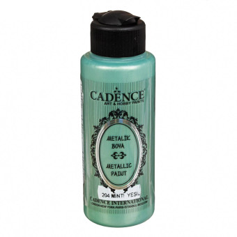 CADENCE АКРИЛНА БОЯ МЕТАЛИК 120 МЛ. - MINT GREEN 204