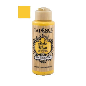 CADENCE АКРИЛНА БОЯ STYLE MATT 120 МЛ. - SUN FLOWER 9010