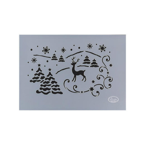 VIVA DECOR УНИВЕРСАЛЕН ШАБЛОН A4 - WINTER LANDSCAPE