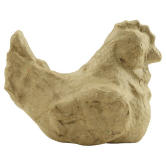 DECOPATCH CHICKEN FROM PAPER MACHE - AP157O