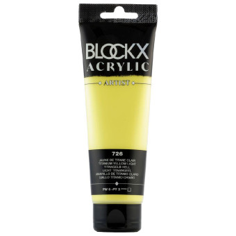 BLOCKX АКРИЛНА БОЯ LIGHT TITANIUM YELLOW 120ML 60726BXC