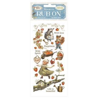 STAMPERIA HIDDEN GROVE RUB ON 10.16/21.6CM - DFLRB151