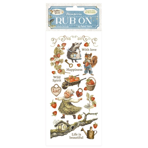 STAMPERIA HIDDEN GROVE RUB ON 10.16/21.6CM - DFLRB151