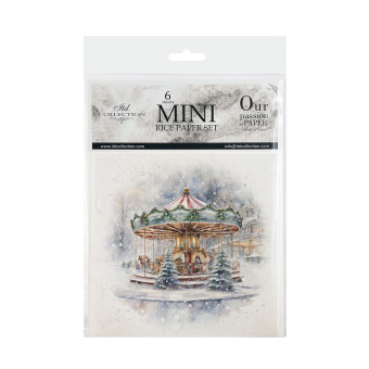 ITD COLLECTION MINI RICE PAPER SET 6PCS 14.8X14.8CM - RSM132