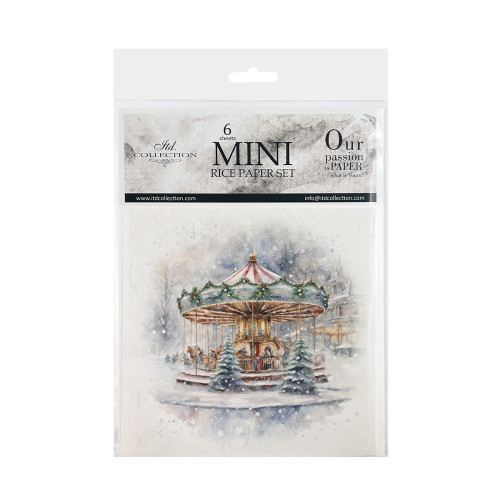 ITD COLLECTION MINI RICE PAPER SET 6PCS 14.8X14.8CM - RSM132