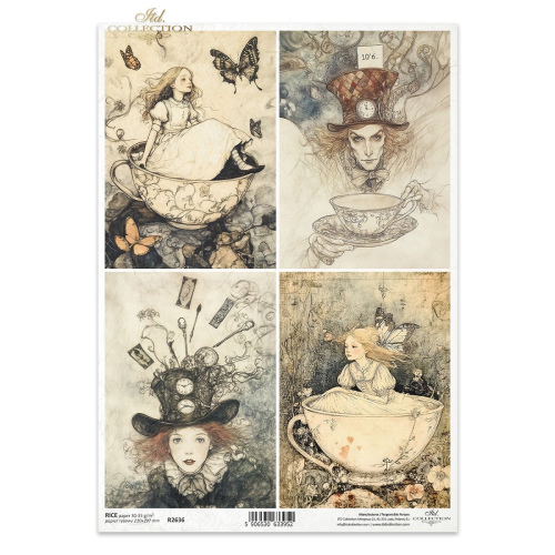 ITD COLLECTION DECOUPAGE RICE PAPER A4 - R2636