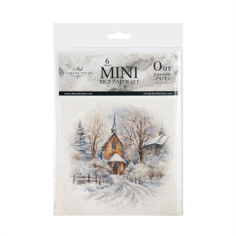 ITD COLLECTION MINI RICE PAPER SET 6 PCS 14.8X14.8CM - RSM134