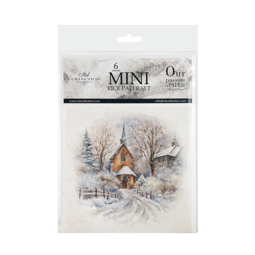 ITD COLLECTION MINI RICE PAPER SET 6 PCS 14.8X14.8CM - RSM134