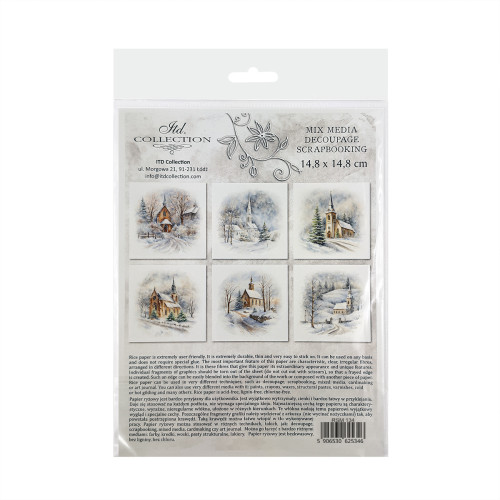ITD COLLECTION MINI RICE PAPER SET 6 PCS 14.8X14.8CM - RSM134