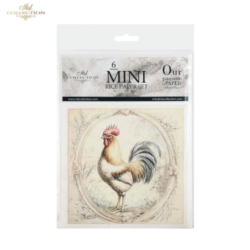 ITD COLLECTION MINI RICE PAPER К-КТ 6БР 14.8X14.8CM - RSM161
