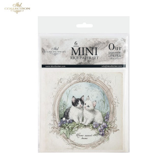 ITD COLLECTION MINI RICE PAPER SET 6PCS 14.8X14.8CM - RSM165