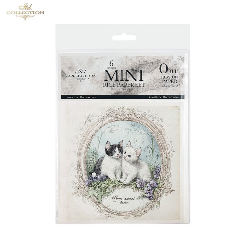 ITD COLLECTION MINI RICE PAPER SET 6PCS 14.8X14.8CM - RSM165