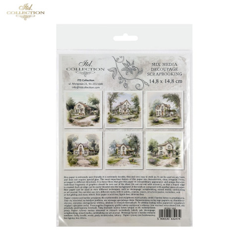ITD COLLECTION MINI RICE PAPER К-КТ 6БР 14.8X14.8CM - RSM168
