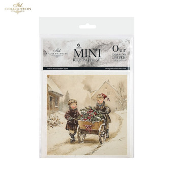 ITD COLLECTION MINI RICE PAPER SET 6PCS 14.8X14.8CM - RSM185