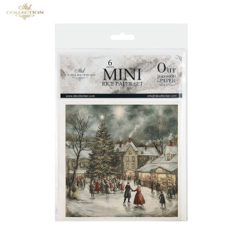 ITD COLLECTION MINI RICE PAPER SET 6PCS 14.8X14.8CM - RSM191