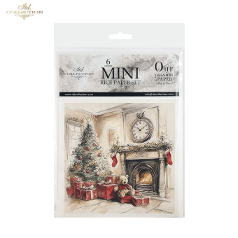 ITD COLLECTION MINI RICE PAPER SET 6PCS 14.8X14.8CM - RSM203