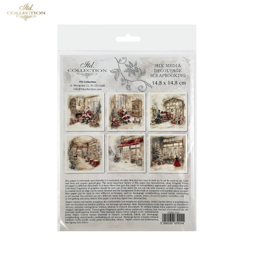 ITD COLLECTION MINI RICE PAPER К-КТ 6БР 14.8X14.8CM - RSM204