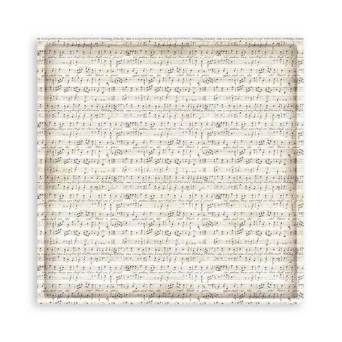 STAMPERIA MUSIC BLOCK PAPER 20.3/20.3 CM - SBBS118