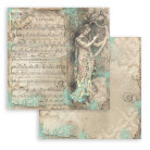 STAMPERIA MUSIC BLOCK PAPER 20.3/20.3 CM - SBBS118