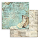 STAMPERIA MUSIC BLOCK PAPER 20.3/20.3 CM - SBBS118