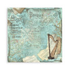 STAMPERIA MUSIC BLOCK PAPER 20.3/20.3 CM - SBBS118